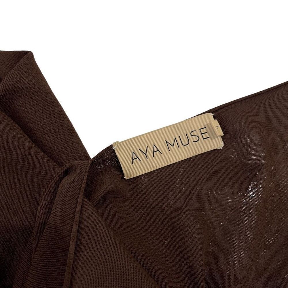 Aya Muse Birch Dress in Chocolate‎ - Picture 13 of 13